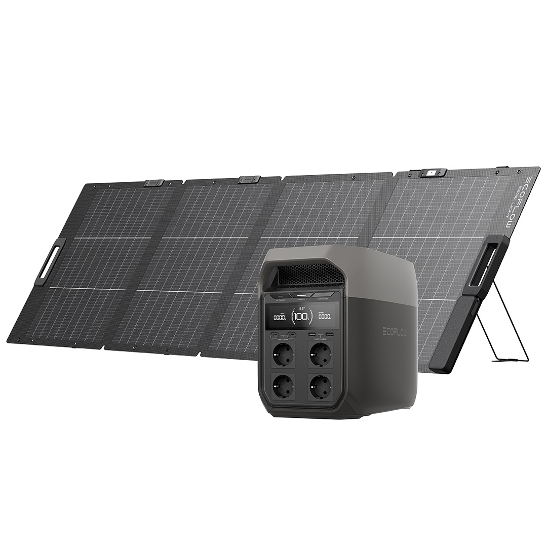 EcoFlow DELTA 3 + panneau solaire bifacial pliable léger 220W