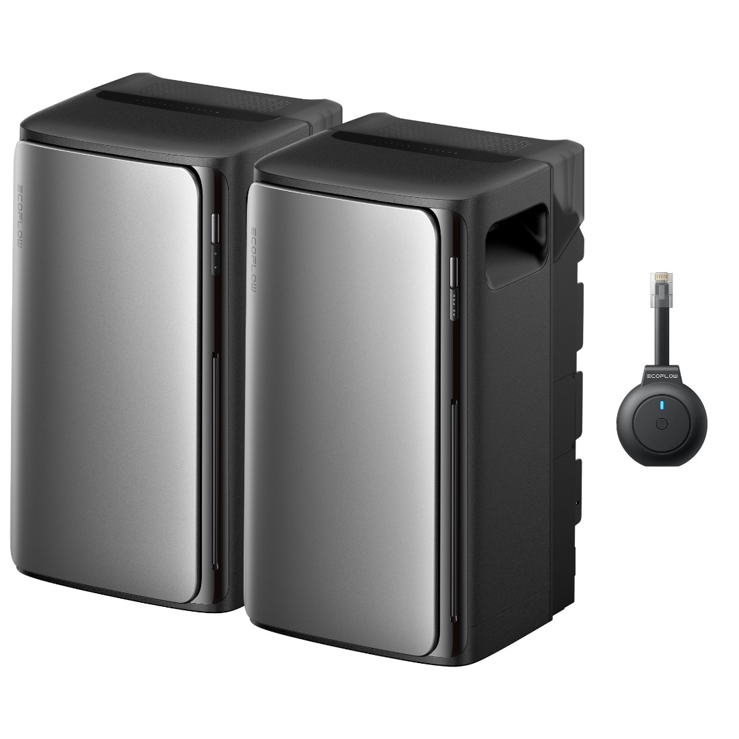 Set batterie domestique EcoFlow STREAM AC avec STREAM AC Pro